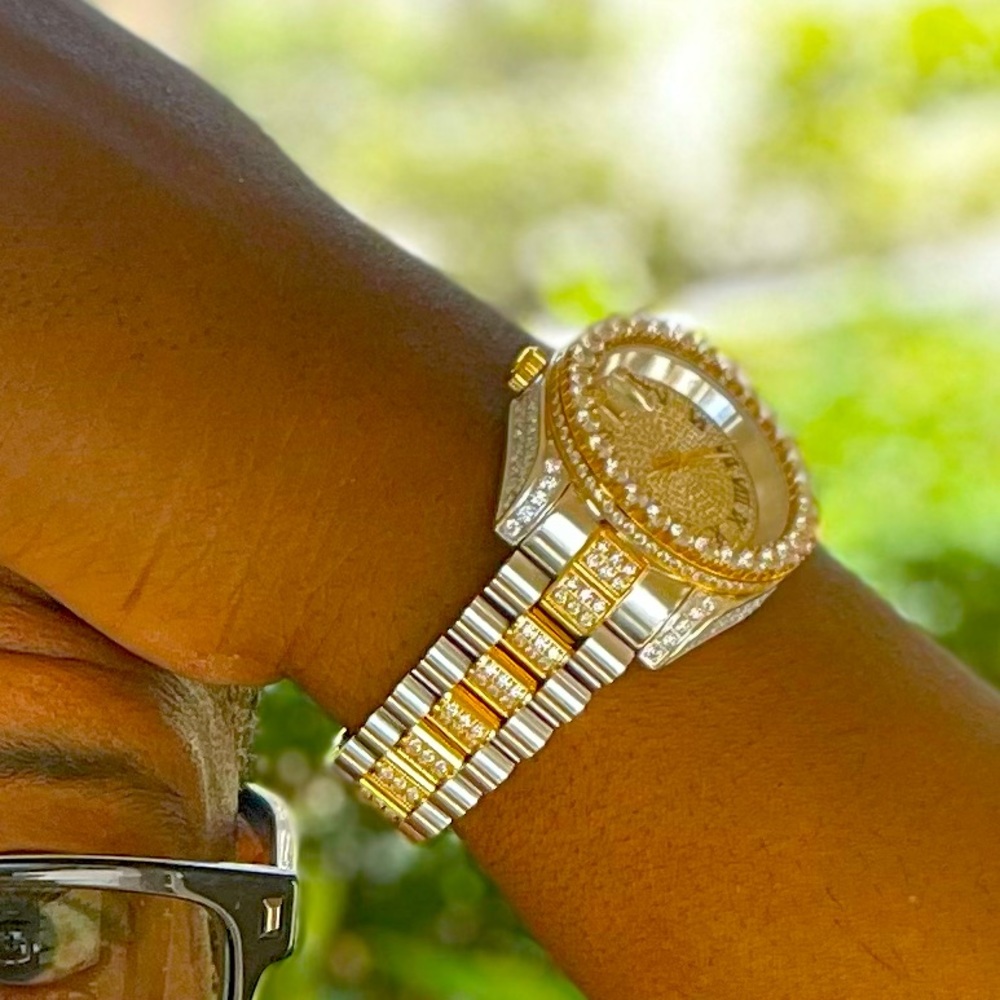 Men’s Two tone Rolex style watch